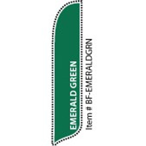Blade Banner in Solid Color - Emerald Green - 2'x11' - For Outdoor Use