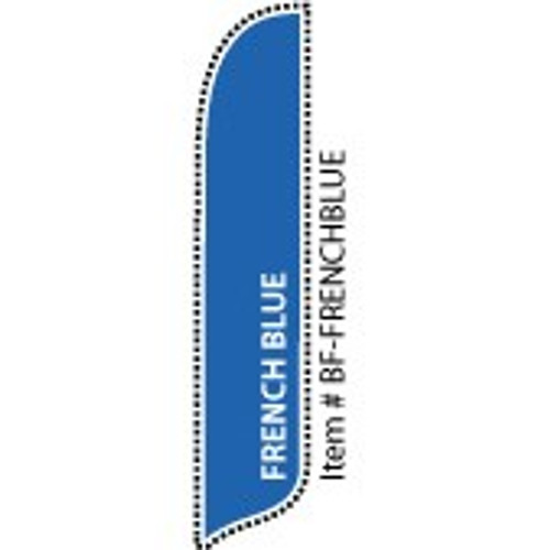 Blade Banner in Solid Color - French Blue - 2'x11' - For Outdoor Use