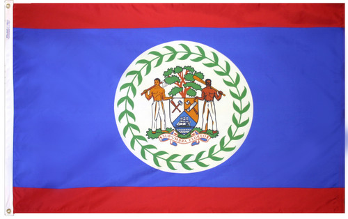 Belize - Outdoor Flag with heading & grommets