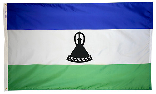 Lesotho - Outdoor Flag with heading & grommets