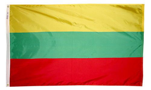 Lithuania - Outdoor Flag with heading & grommets