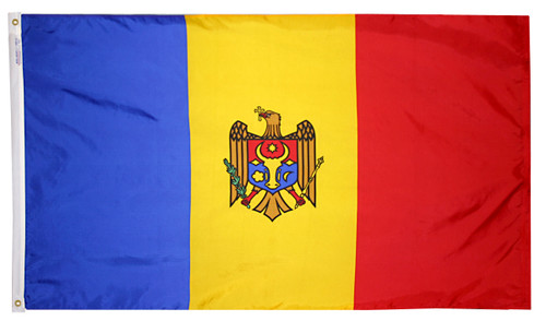 Moldova - Outdoor Flag with heading & grommets
