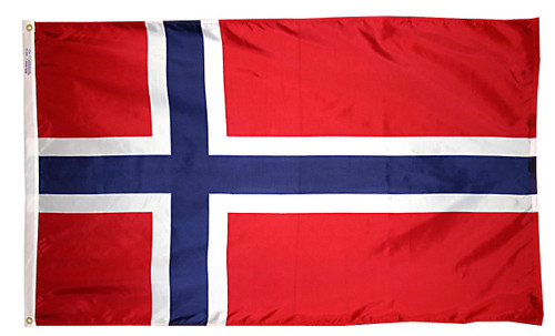 Norway - Outdoor Flag with heading & grommets