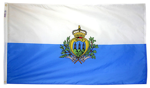 San Marino - Outdoor Flag with heading & grommets