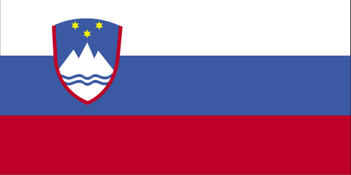 Slovenia - Outdoor Flag with heading & grommets