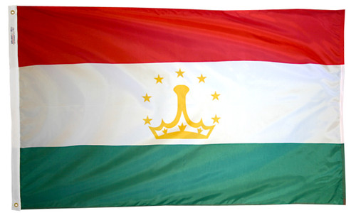 Tajikistan - Outdoor Flag with heading & grommets