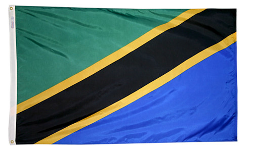 Tanzania - Outdoor Flag with heading & grommets