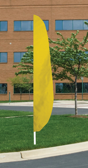 Flutter Flag in Solid Color - FM Yellow - 26"x12' - For Outdoor Use