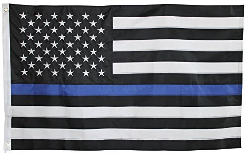 Thin Blue Line American Flag