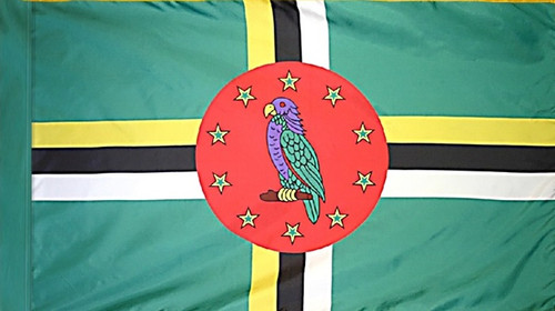 Dominica - Flag with Pole Sleeve