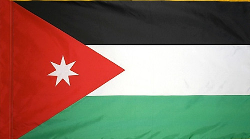 Jordan - Flag with Pole Sleeve