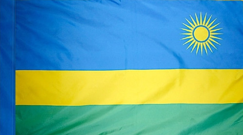 Rwanda - Flag with Pole Sleeve