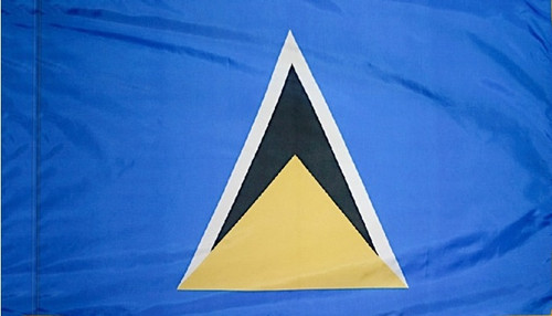 Saint Lucia - Flag with Pole Sleeve