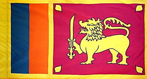 Sri Lanka - Flag with Pole Sleeve