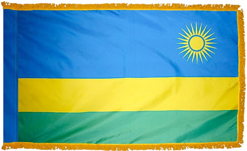 Rwanda - Fringed Flag