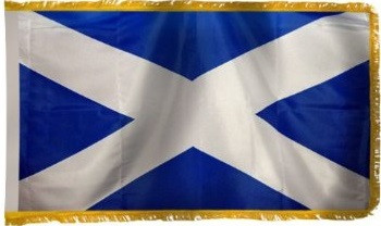 Scotland St. Andrew Cross Fringed Flag-->100% USA-Made