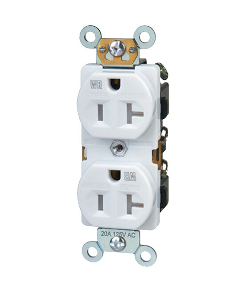 Standard Duplex Receptacle 20A-125V, Tamper & Weather Resistant