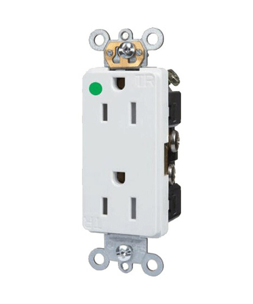 Hospital Grade Decorator Duplex Receptacle 15A, Tamper Resistant