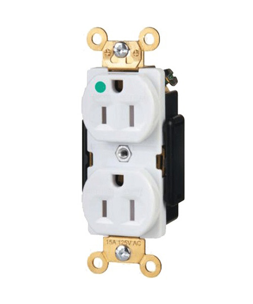 Hospital Grade Standard Duplex Receptacle 15A, Tamper Resistant