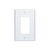 1-Gang Decorator Wall Plate, Mid-Size, Metal - White