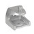 Malleable Iron 2-1/2" Universal Beam Clamp; 1/2"-13 Tap, 1" Jaw