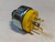 (NA-2836) Vinyl Armored Plug, 3-Pole 3-Wire Non-Grounding, 20A-125V/250V, NEMA 10-20P