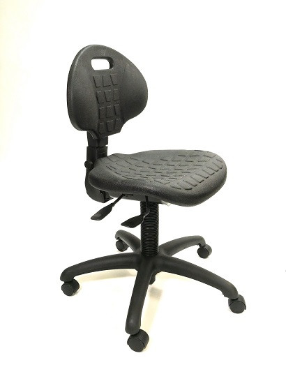 Cleanroom Chairs With Wheels Polyurethane Adjustable Height