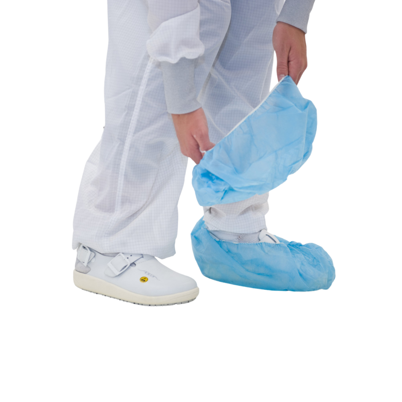 Cleanroom Shoe Covers; SureGrip, Anti-Skid, Universal Size, Blue, 150  Pairs/Case, AP-SH-X1222-B