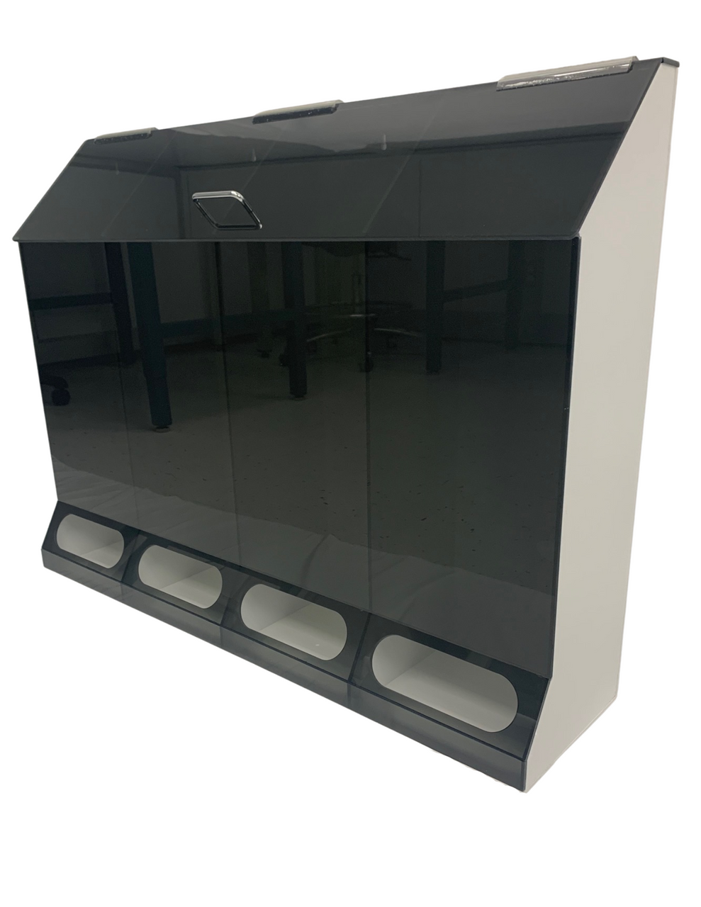 Garment Dispensers 4 Compartments, Black, XXL, 40"W x 30"H x 10"D, AK