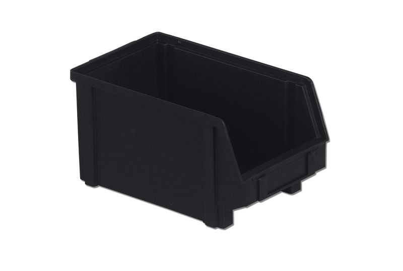 ESD Parts Bins: Conductive, Black, 9.5