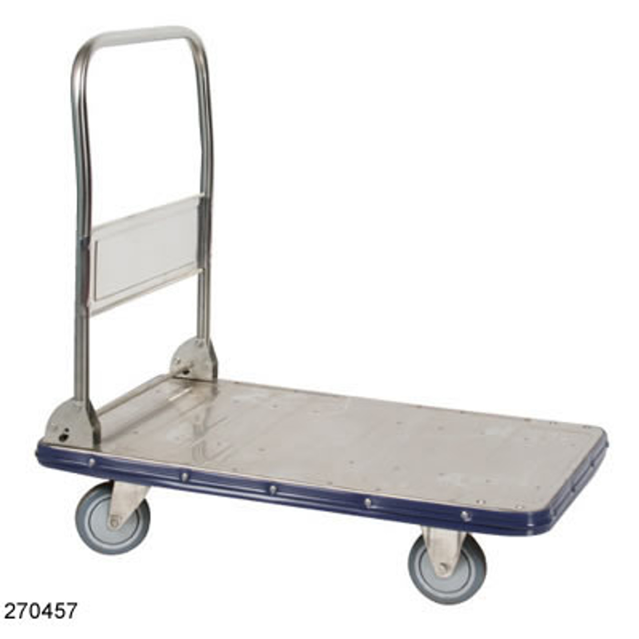 Folding Handle Carts; Stainless Steel, 22.5