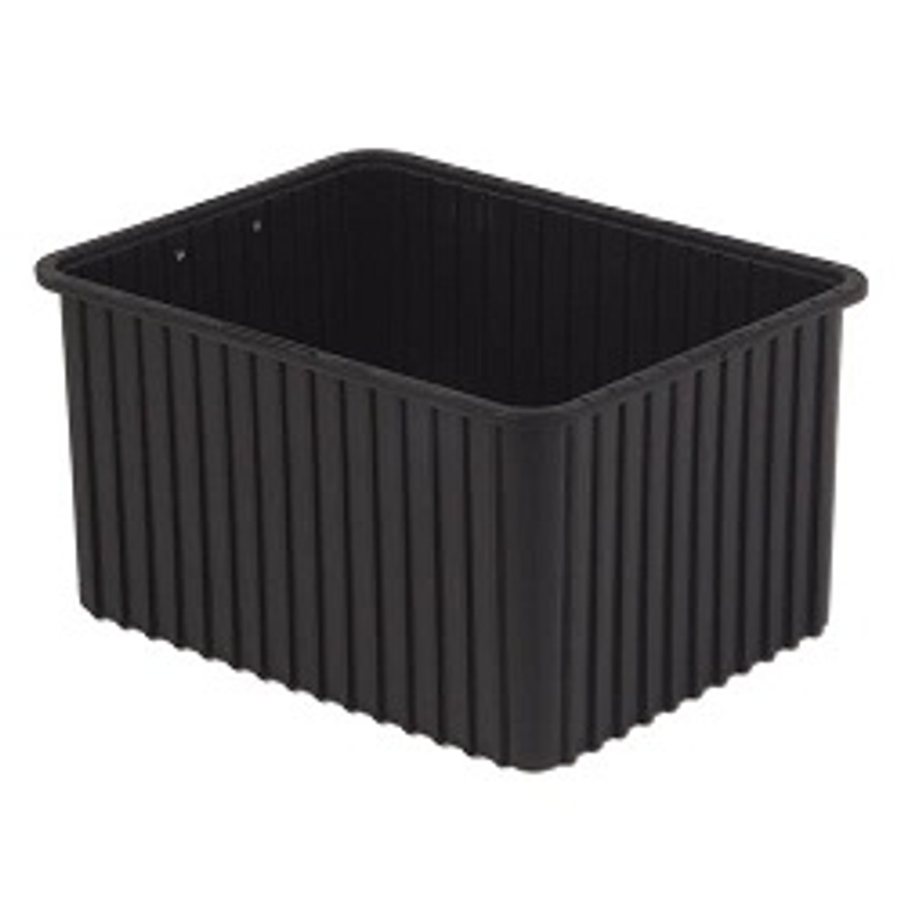 ESD-Safe Tote Box Containers: Inside:20.3x15.3x12.0, Black, 3/Case,  Price Per Case, LB-DC30120-XL