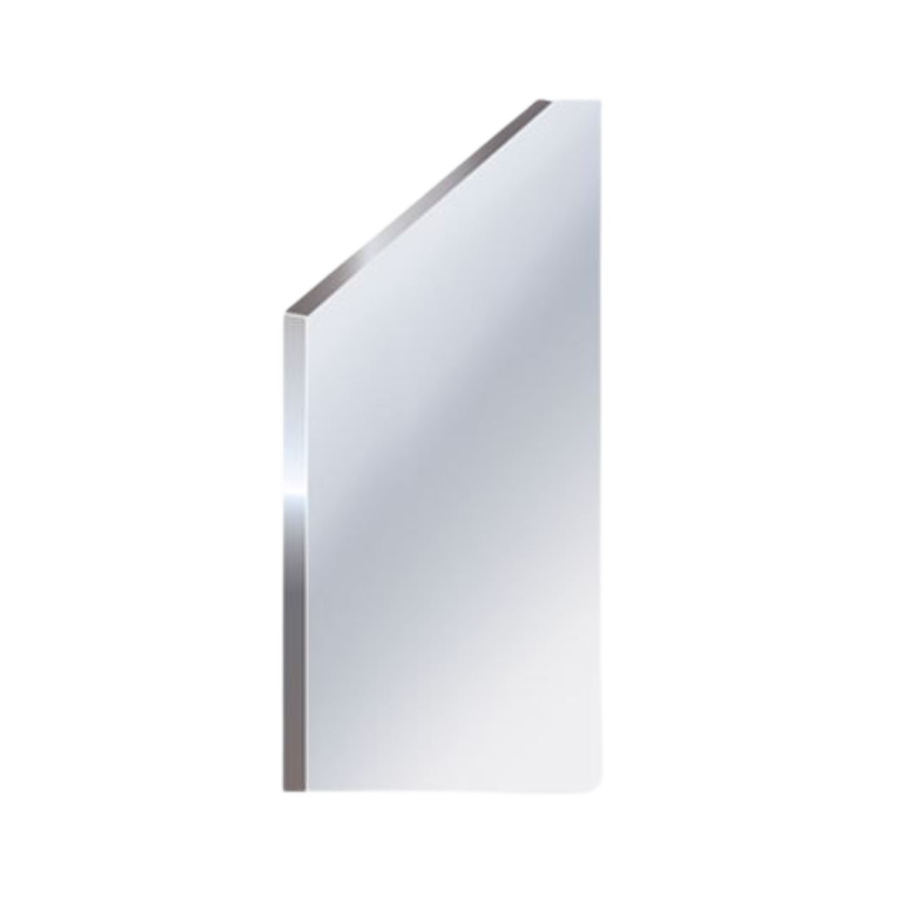 Frameless Mirrors, Polished Plate Glass, ¼” Thick, 24x48, AS82872448