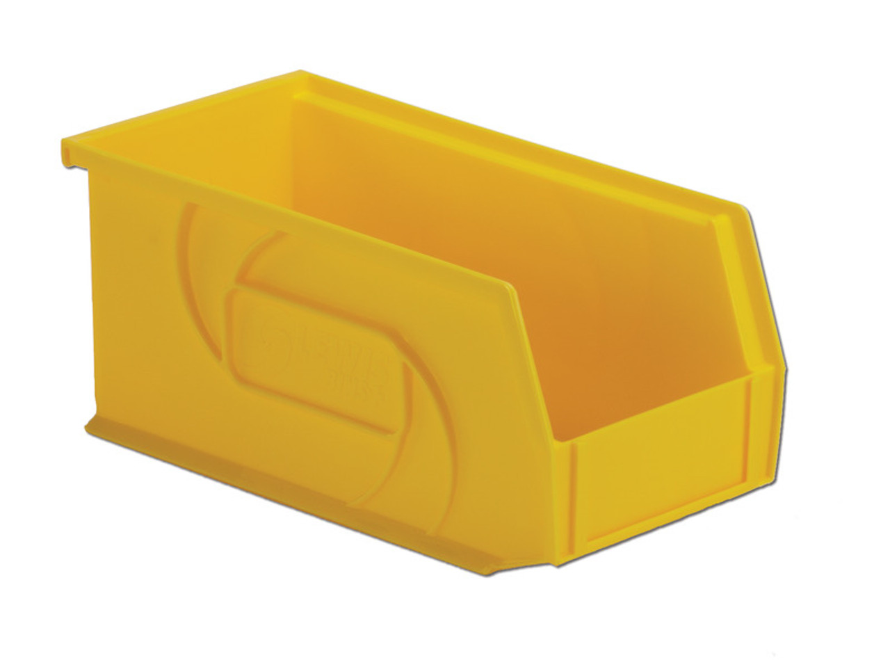 Parts Storage Bin 5-1/2 x 10-7/8 x 5 Lot of 12 Yellow Plastic Storage Bin 