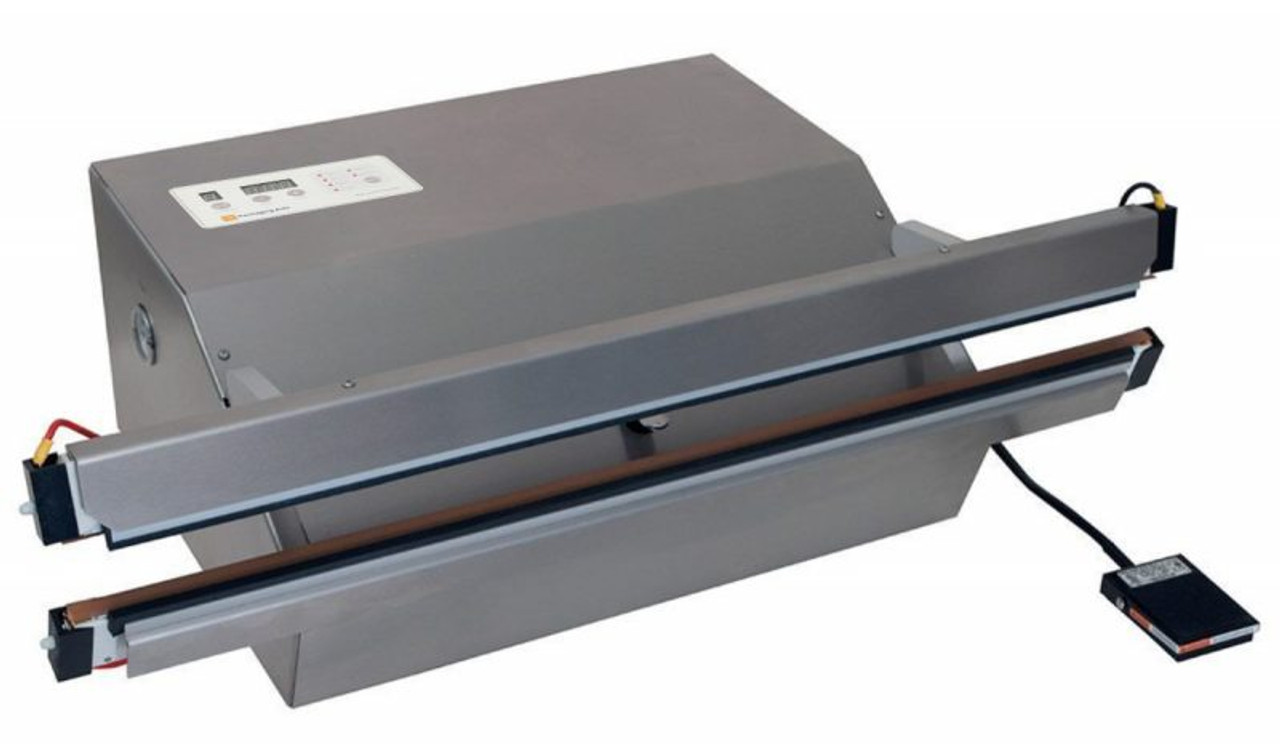 Vacuum Heat Sealers, Nozzle Vacuum System, Ported Exhaust, Painted Steel,  Table Top, Low Volume, Seal Length: 30 AV-PVT-30-PE