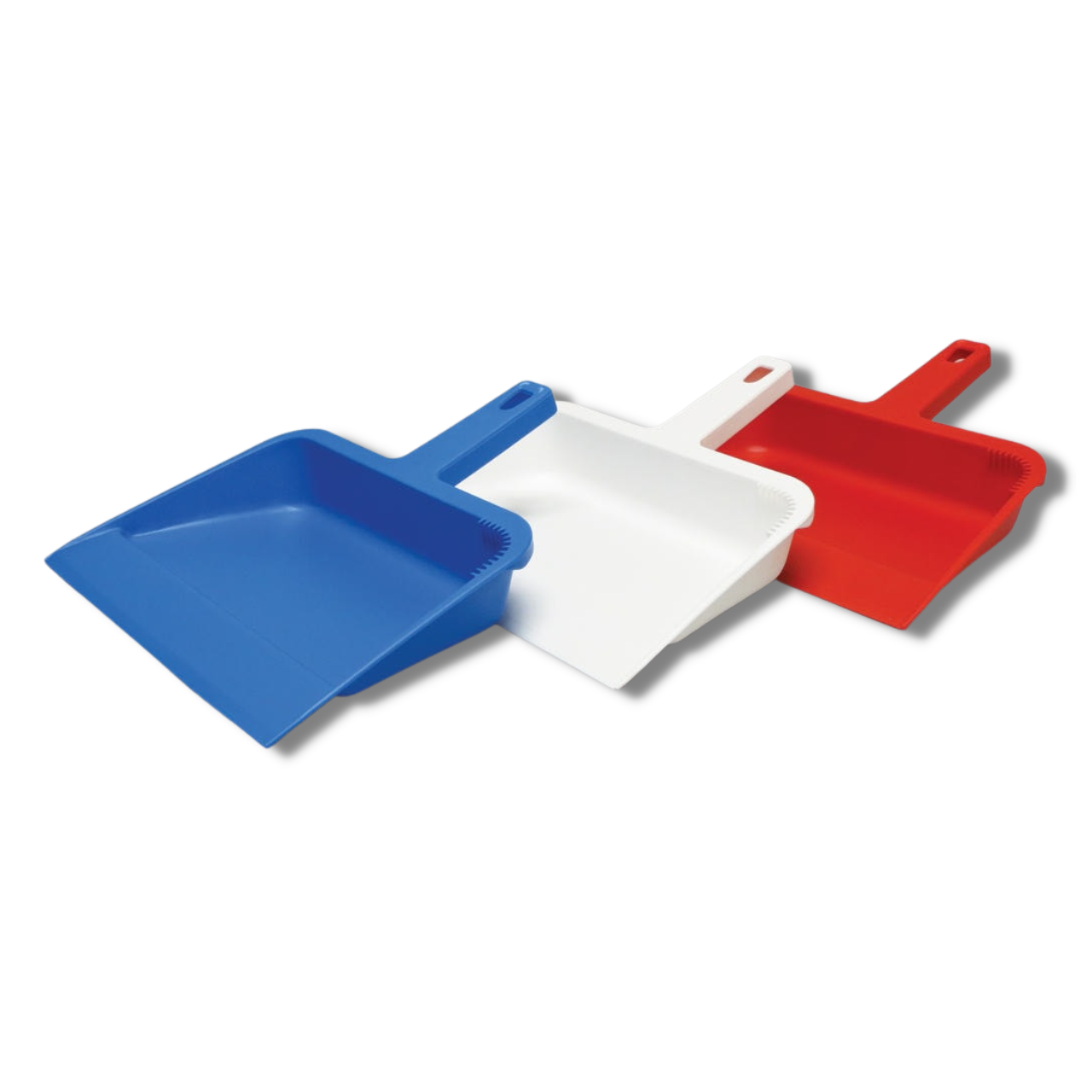 Dustpan and Brush Set - Nesting Design - Compact Storage - Comfortable Non-Slip Handle - Odor Resistant - Cleaning Floors, Counters, Tables, Bathroom