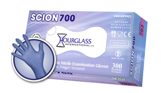 Nitrile Exam Gloves - Hourglass 700 Series, 5 Mil, Powder-Free, XS