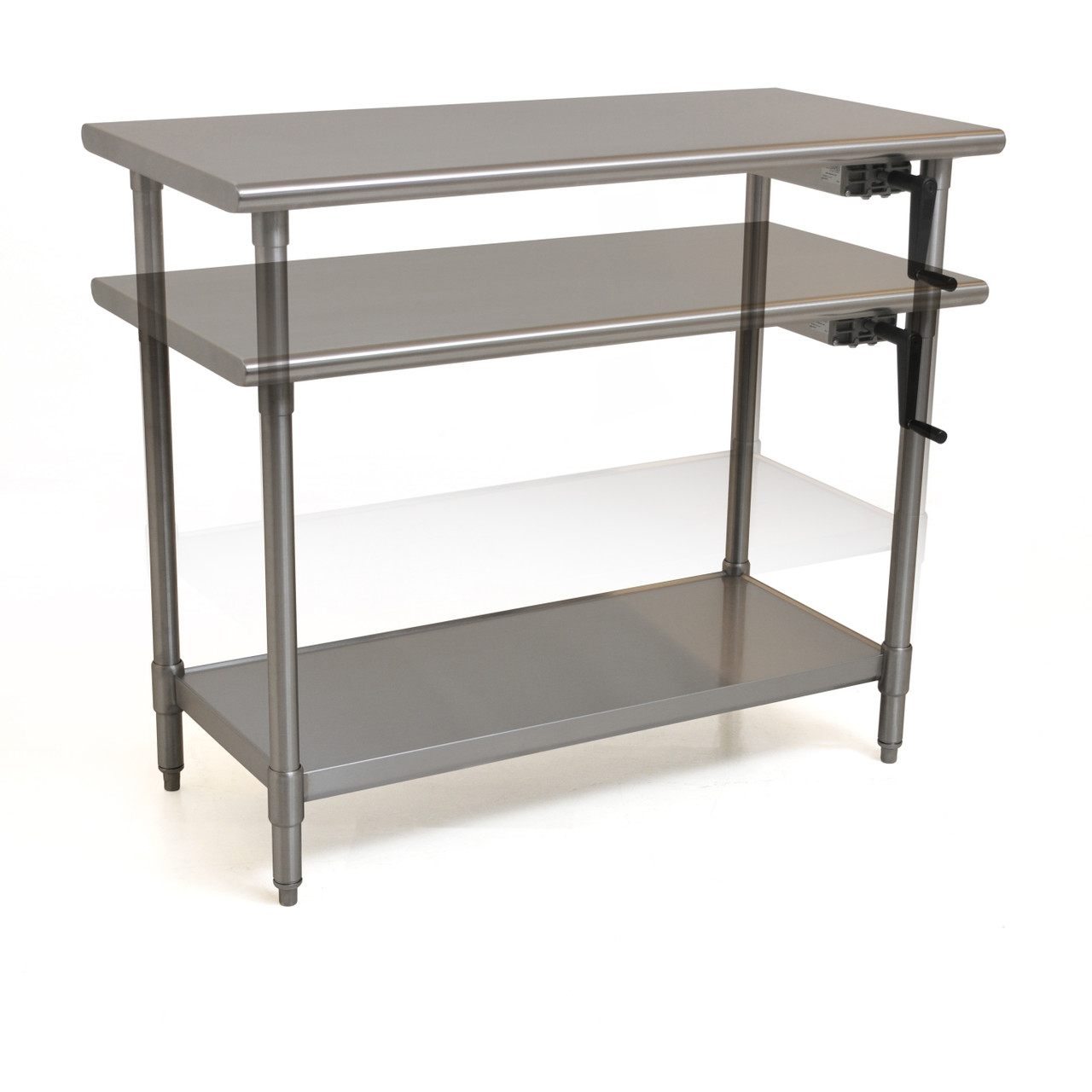 Adjustable Height Stainless Steel Table | 24 x 60 x 32-40 high