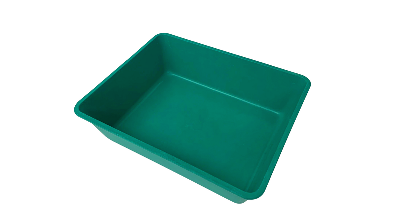 NESTING CONTAINERS, Green, Inside Size L x W x H: 9 x 5-1/4 x 4-3/8,  Outside Size L x W x H: 9-3/4 x 6-1/8 x 4-1/2