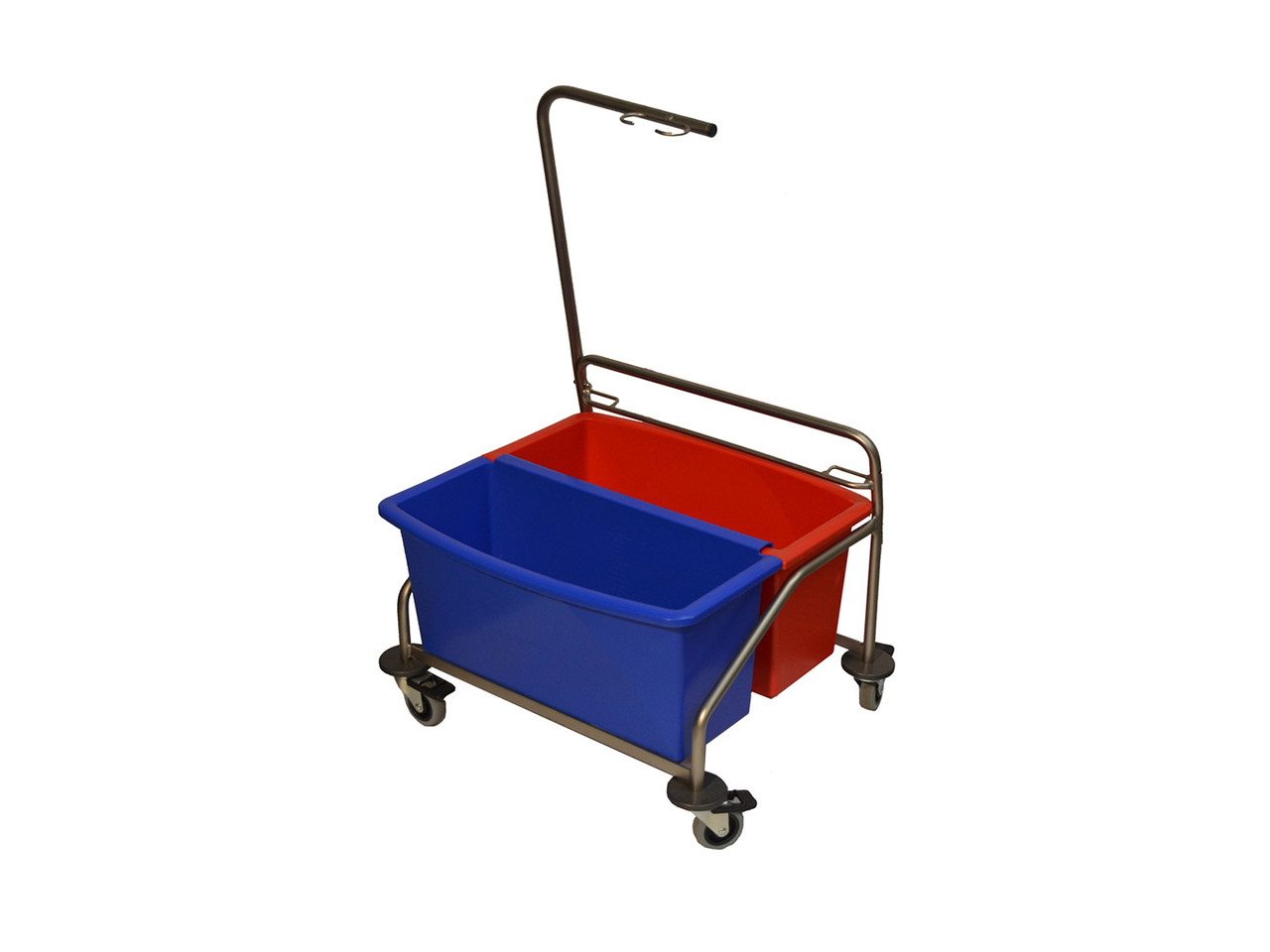 Berkshire Cleanroom Mop Cart with Buckets; Stainless Steel, Fully  Autoclavable, Two 20 Liter Mop Buckets, Locking Casters, BRK-BCRMOPCART1