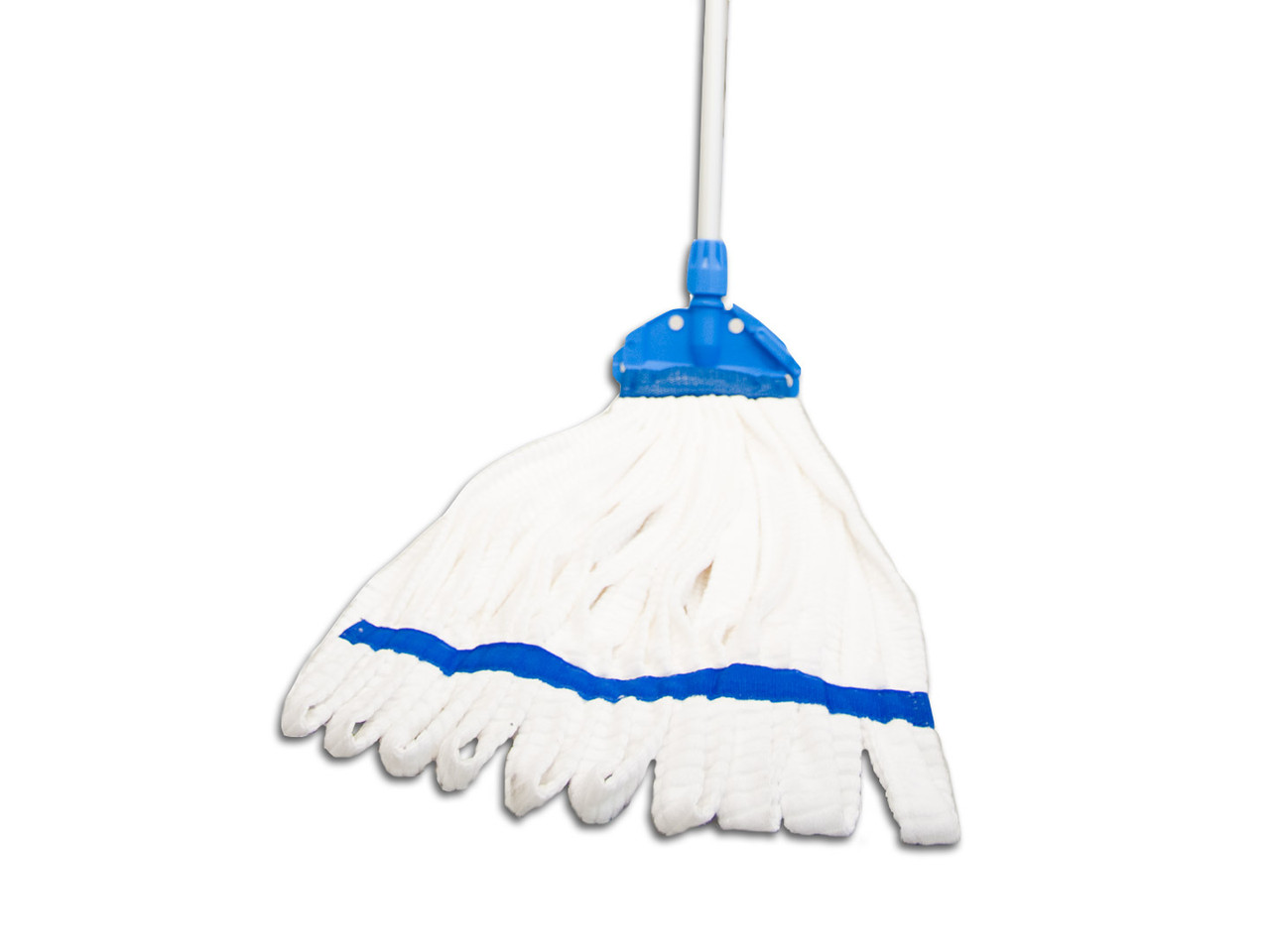 Berkshire Mop Handle,. Blue Mop Clamp, Anodized Aluminum