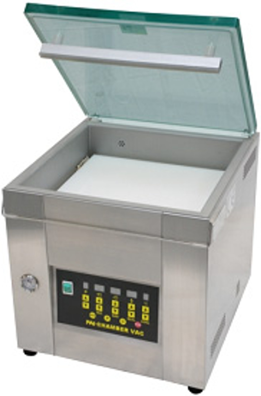 Vacuum Chamber Heat Sealers, Stainless Steel, Bi-Active Seal, Chamber Size:  16.5W x 18D x 7H, AV-CV163B