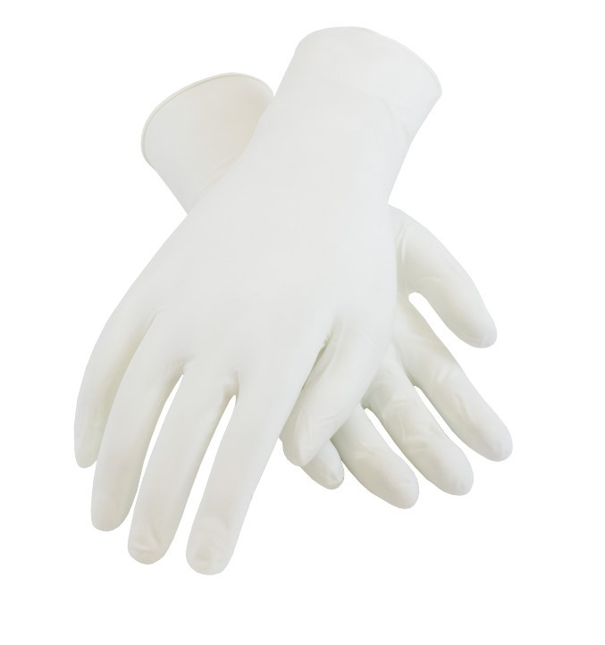 Cleanroom Nitrile Gloves, 9.5" Length, ISO 5 Class 100, Finger Textured