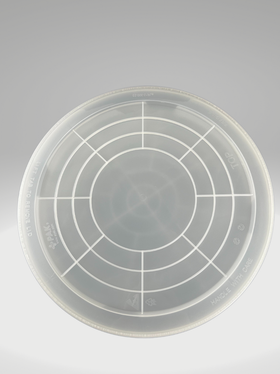 Wafer Jars Natural Polypropylene, Fits 12" (300mm) Wafers, Snapon