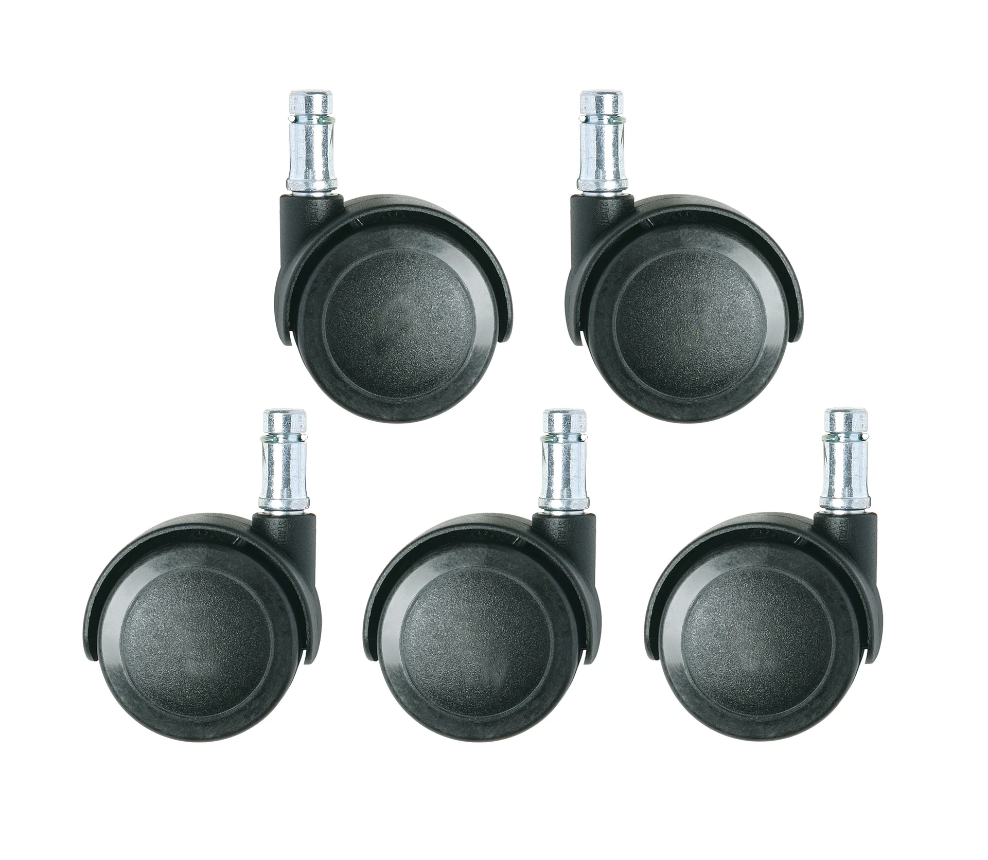 Casters For Cleanroom Chairs | Dual Wheel, Interval Braking