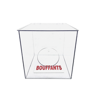 Bouffant Cap/Shoe Cover Dispensers, Clear Acrylic  10"x 10"x 10" By Cleanroom World