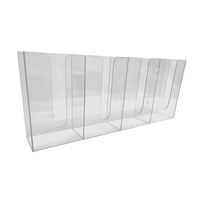 BC-502 S-Curve Cleanroom Storage Container 12x10x10Dx3/8 Thick Clear  Acrylic With Lid
