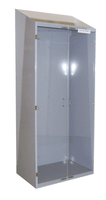 Storage Cabinet with Garment Pole and Clear Acrylic Doors by Cleanroom World