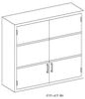 Stainless Steel Wall Cabinets, 3 Adjustable Shelves by Cleanroom World