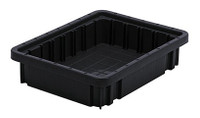 Plastibox Parts Bins: Attached Dividers, Stacking, Light Blue, 6.6Lx  8.8Wx 2.9H, 12/Case, Price Per Case, LB-PB22-X